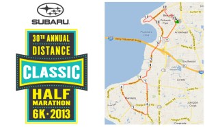 My first half-marathon route.  It doesn't look too bad!