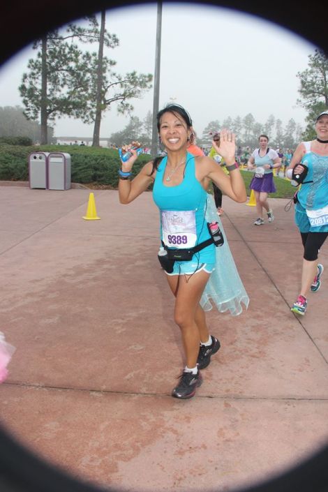 At the Disney Princess Half-Marathon, February 2014