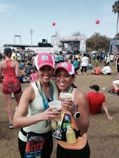 Our friend Sandy and my sister Charry.  They both finished in the top 10%.  Fast chicas!